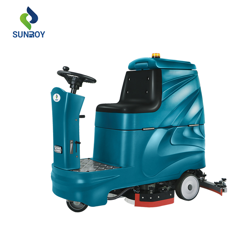 New Battery Ride On Floor Scrubber With For School Super Market Hospital
